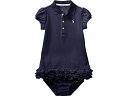 (取寄) ラルフローレン キッズ ガールズ ラッフルド ポロ ドレス アンド ブルーマー (インファント) Polo Ralph Lauren Kids girls Polo Ralph Lauren Kids Ruffled Polo Dress & Bloomer (Infant) French Navy