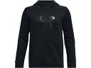 (取寄) アンダーアーマー キッズ ボーイズ フリース ビッグ ロゴ ブーディ (ビッグ キッズ) Under Armour Kids boys Under Armour Kids Fleece Big Logo Hoodie (Big Kids) Black/Black