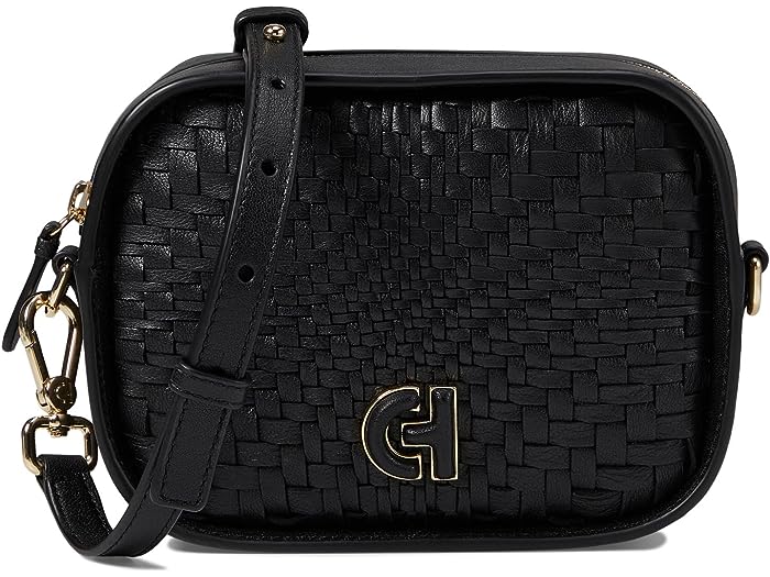 (取寄) コールハーン レディース ジェネビーブ ウィーブ エッセンシャル カメラ バッグ Cole Haan women Cole Haan Genevieve Weave Essential Camera Bag Black Woven