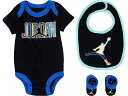 (取寄) ジョーダンキッズ ボーイズ ビブ ボディスーツ ブーティ スリーピース セット (インファント) Jordan Kids boys Jordan Kids Bib Bodysuit Bootie Three-Piece Set (Infant) Black