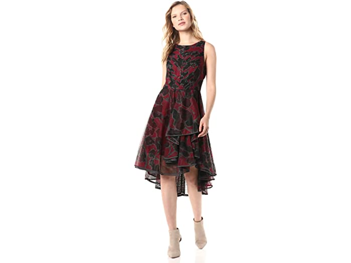 (取寄) ホルストン レディース ウィメンズ フローラル プリンテッド ドレス ウィズ ドラマティック スカート Halston women Womens Floral Printed Dress with Dramatic Skirt Cherry Graphic Floral Print