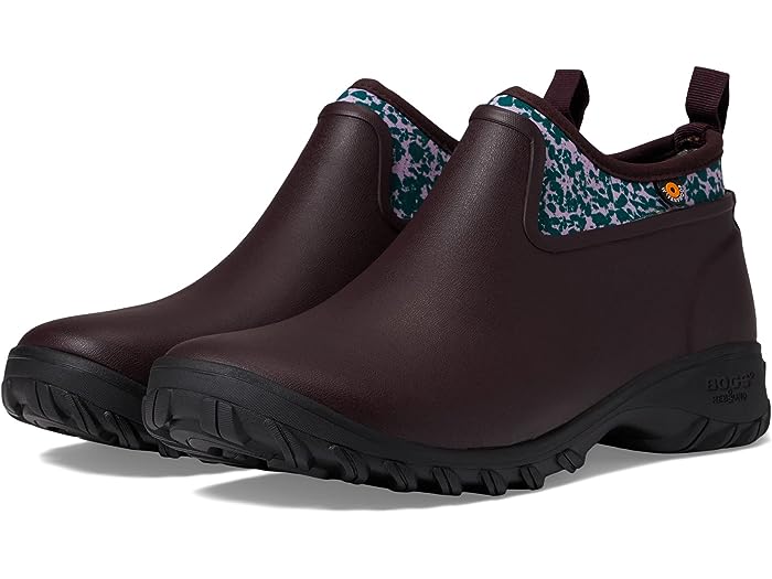 () {OX fB[X \[r[ `FV[ X|beB Bogs women Bogs Sauvie Chelsea Spotty Burgundy Multi