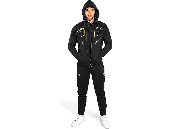 (取寄) ヴェヌム メンズ UFC ファイト ナイト 2.0 レプリカ フル ジップ パーカー VENUM men VENUM UFC Fight Night 2.0 Replica Full Zip Hoodie Black/Gold