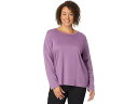 (取寄) エルエルビーン レディース プラス サイズ ピマ クルー ネック ロング スリーブ L.L.Bean women L.L.Bean Plus Size Pima Crew Neck Long Sleeve Violet Chalk