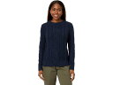 (取寄) エルエルビーン レディース ソフト コットン フィッシャーマン クルー ネック L.L.Bean women L.L.Bean Soft Cotton Fisherman Crew Neck Navy Donegal