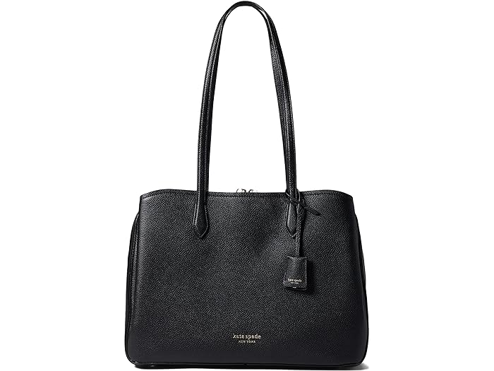 () PCgXy[h fB[X nh\ yuh U[ [W [N g[g Kate Spade New York women Kate Spade New York Hudson Pebbled Leather Large Work Tote Black