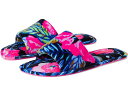 (取寄) リリー ピュリッツァー レディース マラタイム スリッパ Lilly Pulitzer women Lilly Pulitzer Maritime Slipper Onyx Earned Stripes