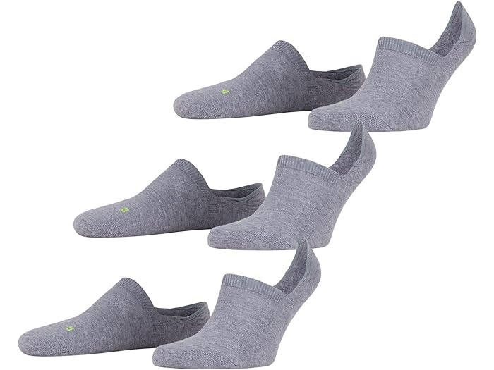 (取寄) ファルケ クール キック インビジブル ソックス 3-パック Falke Falke Cool Kick Invisible Socks 3-Pack Grey (Light Grey 3400)