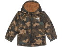 (取寄) ノースフェイス キッズ アウター リバーシブル マウント チンボ フルジップ パーカー ジャケット North Face Kids Reversible Mount Chimbo Full Zip Hooded Jacket Utility Brown Camo Texture Small Print