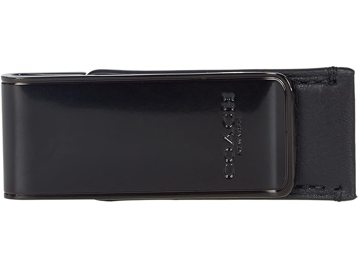 (取寄) コーチ カードケース メンズ マネークリップ イン スポーツ カーフ COACH Money Clip in Sport Calf Black