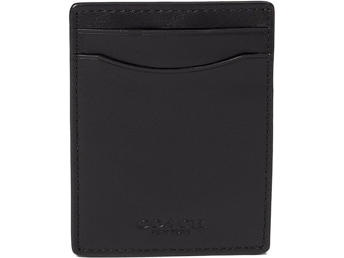 (取寄) コーチ カードケース メンズ マネークリップ イン スポーツ カーフ COACH Money Clip Card Case in Sport Calf Black