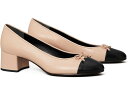 (取寄) トリーバーチ レディース 45 ウム キャップ-トゥ ポンプ Tory Burch women 45 mm Cap-Toe Pump Rose Pink/ Perfect Black(4)