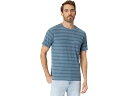 () [J Y PRC XgCv V[g X[u RVCA men RVCA PTC Stripe Short Sleeve Industrial Blue