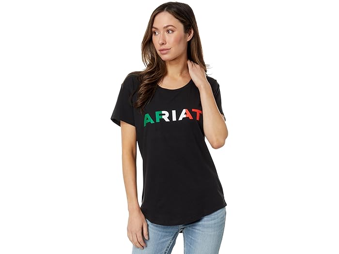 () AAbg fB[X ro LVR T-Vc Ariat women Ariat Viva Mexico T-Shirt Black