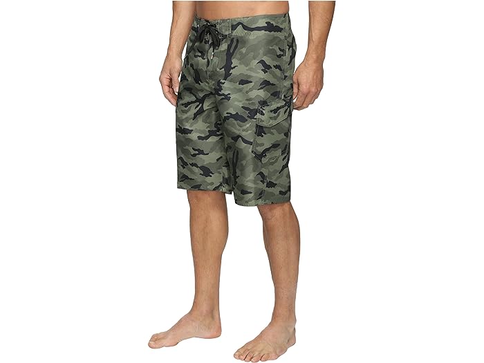 (取寄) クイックシルバー メンズ マニック カモ 22 ボードショーツ Quiksilver men Manic Camo 22" Boardshorts Forest Night