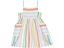 (取寄) ステラマッカートニー キッズ ガールズ ストライプド ドレス (トドラー/リトル キッズ/ビッグ キッズ) Stella McCartney Kids girls Stella McCartney Kids Striped Dress (Toddler/Little Kids/Big Kids) White/Multi