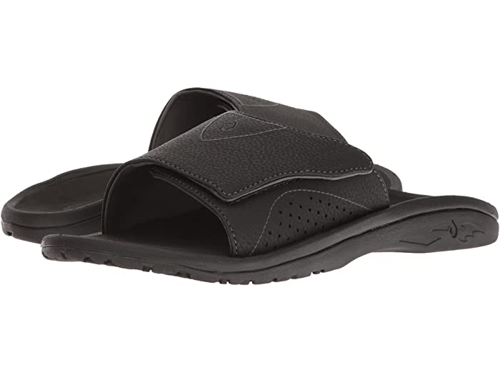 (取寄) オルカイ メンズ ナルー スライド OluKai men Nalu Slide Black/Black