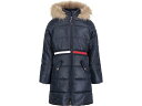 (取寄) トミーヒルフィガー キッズ ガールズ ロングライン パファー W/ シークイン パッチ (トドラー/リトル キッド) Tommy Hilfiger Kids girls Tommy Hilfiger Kids Longline Puffer w/ Sequin Patch (Toddler/Little Kid) Navy Blazer