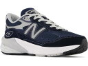 (取寄) ニューバランス スニーカー キッズ ボーイズ 990v6 New Balance Kids boys 990v6 (Little Kid) Navy/Silver