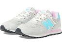 (取寄) ニューバランス キッズ スニーカー ジュニア 子供 靴 ガールズ GC574v1 New Balance Kids GC574v1 (Little Kid/Big Kid) Brighton Grey/Summer Aqua