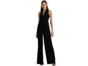 (取寄) ローレン ラルフローレン レディース クレープ スリーブレス ジャンプスーツ LAUREN Ralph Lauren women LAUREN Ralph Lauren Satin-Trim Crepe Sleeveless Jumpsuit Black