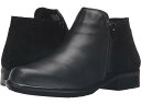 (取寄) ナオト レディース ヘルム Naot women Helm Black Raven Leather/Black Suede