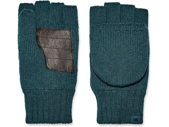 取寄 アグ メンズ ニット フリップ ミトン ウィズ リサイクル マイクロファー ライニング UGG men UGG Knit Flip Mitten with Recycled Microfur Lining Pond