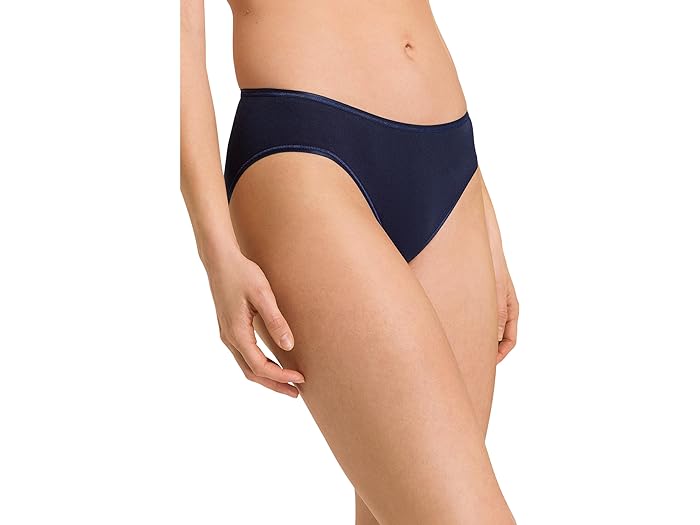 () n fB[X Rbg V[X nC-Jbg t u[t 1626 Hanro women Hanro Cotton Seamless Hi-Cut Full Brief 1626 Deep Navy