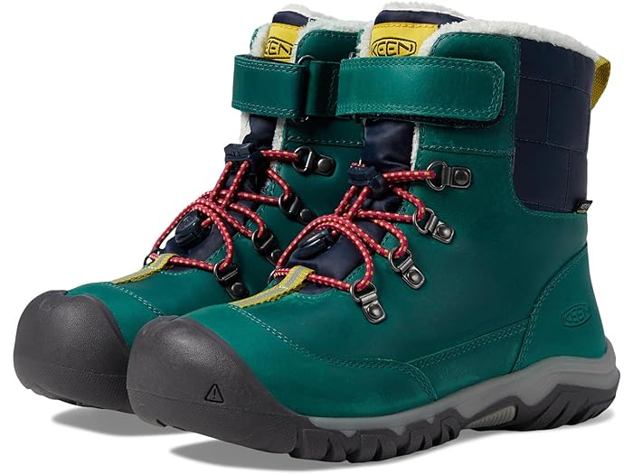 取寄 キーン キッズ ガールズ カニボウ ウォータープルーフ リトル キッド/ビッグ キッド KEEN Kids girls KEEN Kids Kanibou Waterproof Little Kid/Big Kid Deep Lagoon/Jazzy