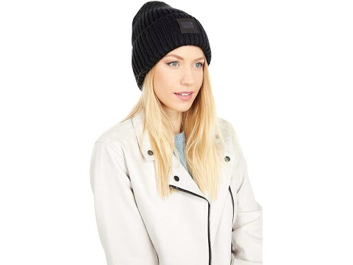 (取寄) アグ レディース チャンキー リブ ビーニー ウィズ ロゴ UGG women Chunky Rib Beanie with Logo Black (取寄) アグ レディース チャンキー リブ ビーニー ウィズ ロゴ UGG women Chunky Rib Beanie with Logo Black