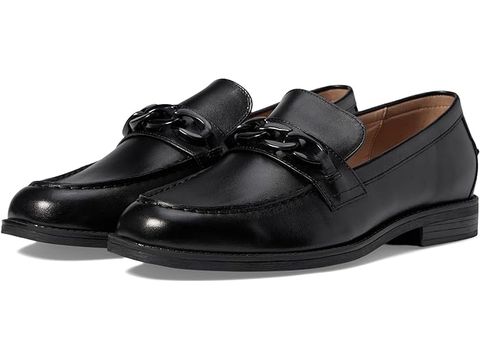 (取寄) コールハーン レディース スタッシ チェイン ローファー Cole Haan women Cole Haan Stassi Chain Loafer Black Leather