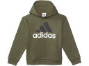 (取寄) アディダス キッズ ボーイズ エッセンシャル フリース フーデット プルオーバー (ビッグ キッズ) adidas Kids boys adidas Kids Essential Fleece Hooded Pullover (Big Kids) Olive