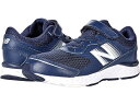 (取寄) ニューバランス キッズ スニーカー ジュニア 子供 靴 680v6 バンジー New Balance Kids boys 680v6 Bungee (Little Kid/Big Kid) Natural Indigo/White