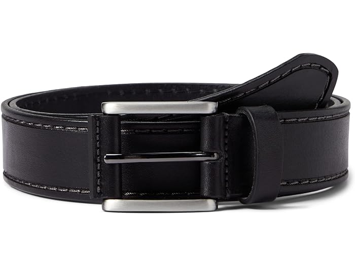 (取寄) ジョンストン&マーフィー メンズ レーザー トップ ステッチ ベルト Johnston & Murphy men Laser Top Stitch Belt Black