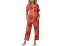 (取寄) ベッドヘッドパジャマズ レディース ショート スリーブ クロップド Pj セット Bedhead PJs women Bedhead PJs Short Sleeve Cropped PJ Set By The Dozen