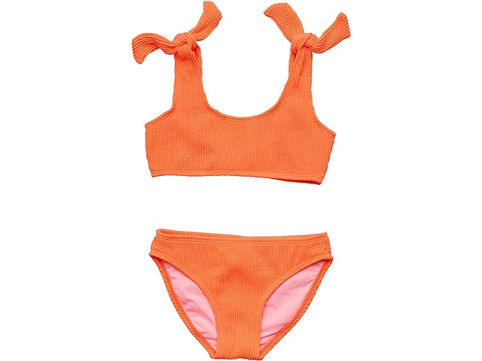 (取寄) スナッパー ロック ガールズ タンジェリン タイ クロップ ビキニ (リトル キッズ/ビッグ キッズ) Snapper Rock girls Snapper Rock Tangerine Tie Crop Bikini (Little Kids/Big Kids) Orange