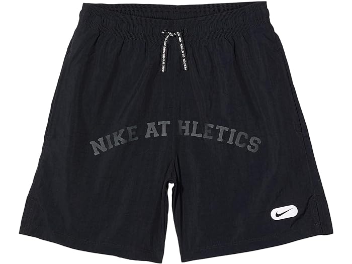 (取寄) ナイキ キッズ キッズ アスレチック ウーブン ショーツ (リトル キッズ/ビッグ キッズ) Nike Kids kids Nike Kids Athletic Woven Shorts (Little Kids/Big Kids) Black/White