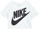 (取寄) ナイキ キッズ ガールズ ボクシー T-シャツ (トドラー) Nike Kids girls Nike Kids Boxy T-Shirt (Toddler) White