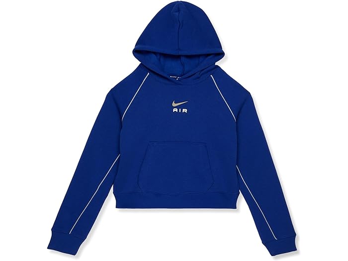 (取寄) ナイキ キッズ ガールズ NSW エアー フレンチ テリー クロップ パーカー Nike Kids girls NSW Air French Terry Crop Hoodie (Little Kids/Big Kids) Deep Royal Blue