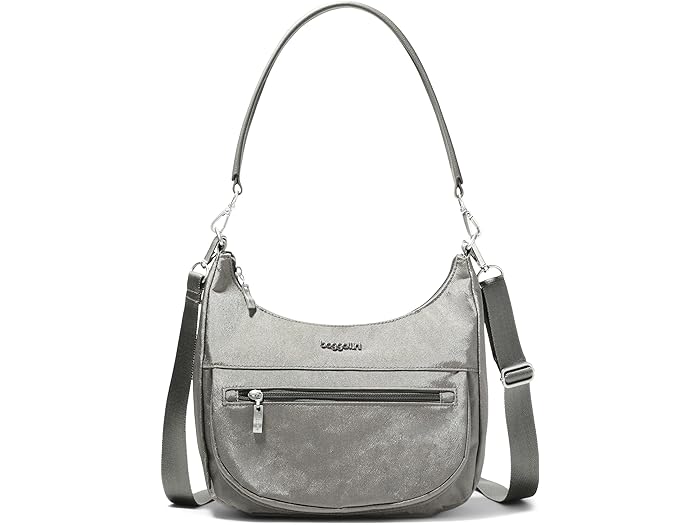 () obK[j fB[X _ |Pbg n[t [ obO Baggallini women Baggallini Modern Pocket Half Moon Bag Sterling Shimmer