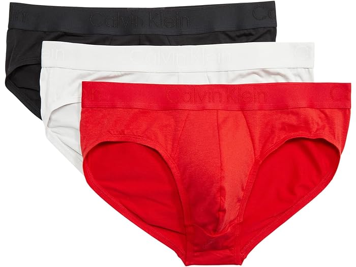 (取寄) カルバンクライン アンダーウェア メンズ CK ブラック ヒップ ブリーフ 3-パック Calvin Klein Underwear men Calvin Klein Underwear CK Black Hip Brief 3-Pack Rouge/Lunar Rock/Black