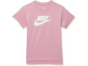 (取寄) ナイキ キッズ ガールズ NSW ティー DPTL ベーシック フューチュラ (リトル キッズ/ビッグ キッズ) Nike Kids girls Nike Kids NSW Tee DPTL Basic Futura (Little Kids/Big Kids) Elemental Pink/White