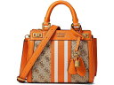 () QX fB[X PCeB ~j Tb`F GUESS women GUESS Katey Mini Satchel Latte Logo/Orange