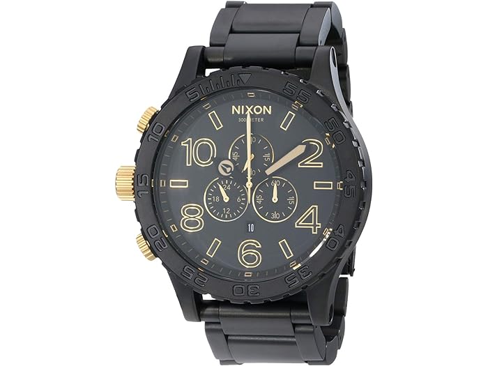 (取寄) ニクソン メンズ 51-30 クロノ Nixon men Nixon 51-30 Chrono Matte Black/Gold