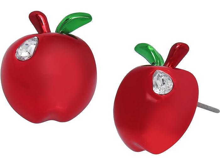 (取寄) ベッツィジョンソン レディース アップル スタッズ イヤリングス Betsey Johnson women Betsey Johnson Apple Stud Earrings Red/Gold