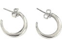 (取寄) ドギャード レディース エブリデイ フープ イヤリングス Dogeared women Dogeared Everyday Hoop Earrings Sterling Silver