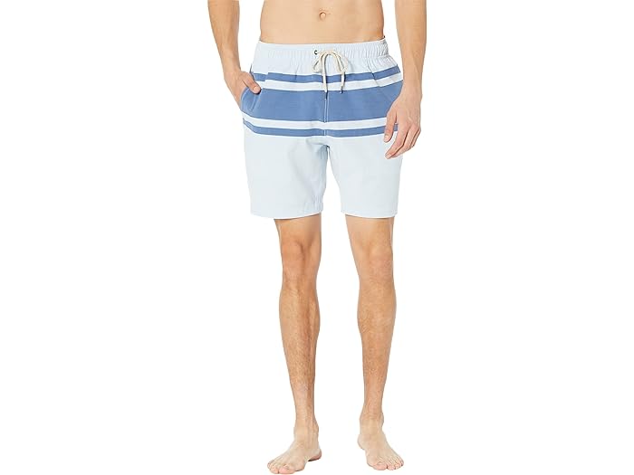 () եƥ  ӡ ȥ󥯥 Faherty men Faherty Beacon Trunks Sky Surf Stripe