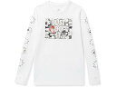 (取寄) ナイキ キッズ キッズ NSW ロング スリーブ ティー ボクシー スリーブ (リトル キッズ/ビッグ キッズ) Nike Kids kids Nike Kids NSW Long Sleeve Tee Boxy Sleeve (Little Kids/Big Kids) White