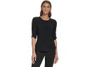 () _iLj[[N fB[X [Vh X[u uEU DKNY women DKNY Ruched Sleeve Blouse Black