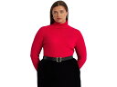 (取寄) ローレン ラルフローレン レディース プラス サイズ タートルネック セーター LAUREN Ralph Lauren women LAUREN Ralph Lauren Plus Size Turtleneck Sweater Martin Red